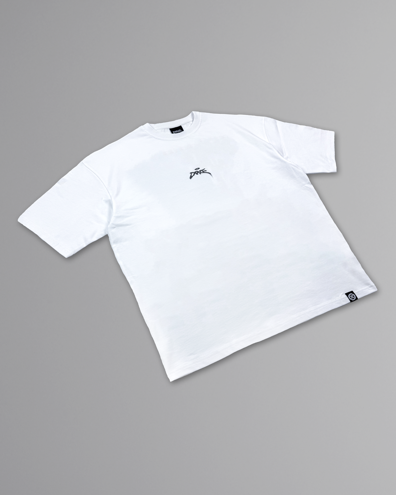 OVERSIZED CURSED CROW TEE WHITE